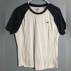 Hollister t-shirt, black on sleeves and white everywhere else